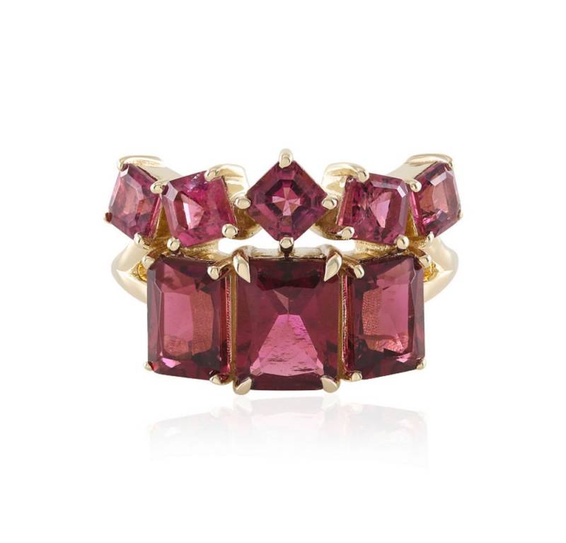 Cavill Goldring Cavill Damenring 9K Gold, 4,997 ct Pinkturmalin in Radiantschliff (1-tlg) von Cavill