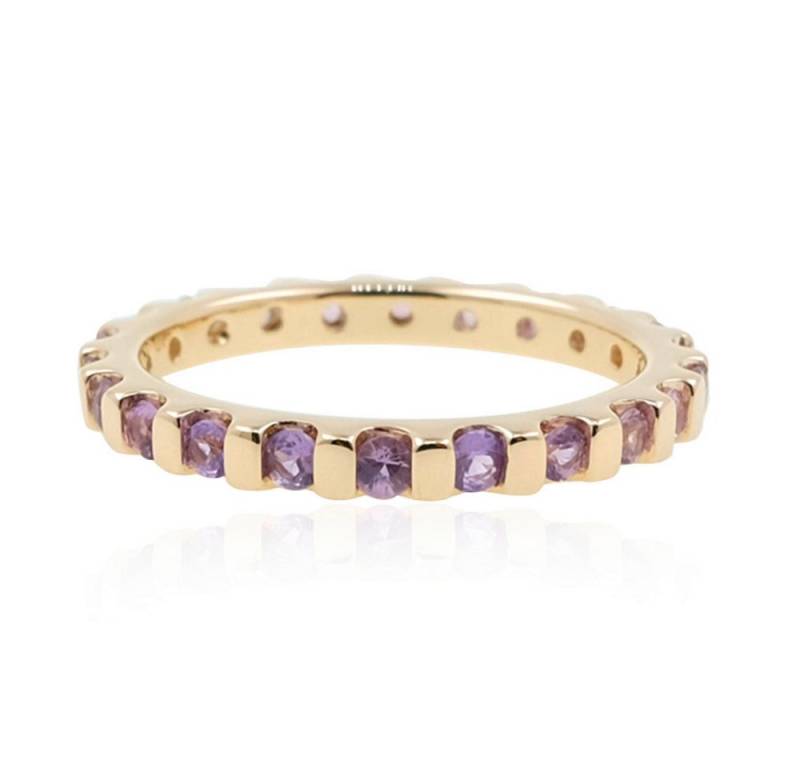 Cavill Goldring Cavill Damenring 14K Gold, 4,10 ct purpurroter Ceylon-Saphir (1-tlg) von Cavill