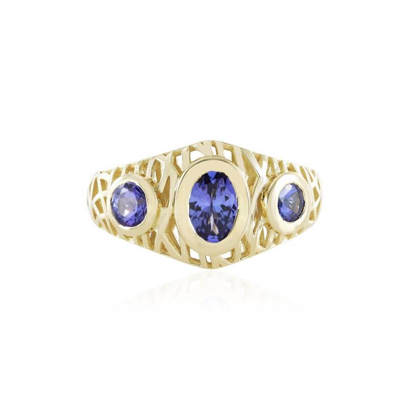 J Classics Goldring 9K AAA Tanzanite Gold Ring (Ornaments by de Melo) (1-tlg) von J Classics