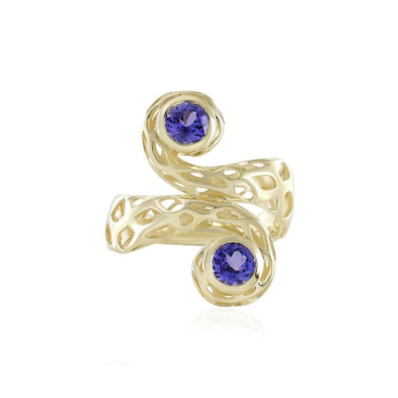 J Classics Goldring 9K AAA Tanzanite Gold Ring (Ornaments by de Melo) (1-tlg) von J Classics