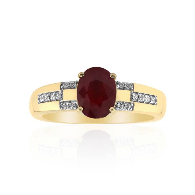 J Classics Goldring 9K Burmese Ruby Gold Ring (1-tlg) von J Classics