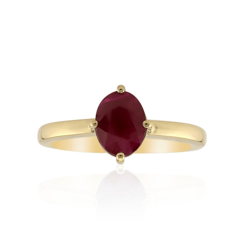 J Classics Goldring 9K Burmese Ruby Gold Ring (1-tlg) von J Classics