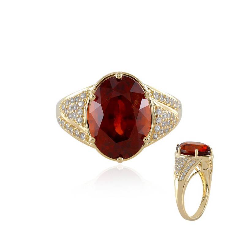 J Classics Goldring 9K Hessonite Garnet Gold Ring (1-tlg) von J Classics