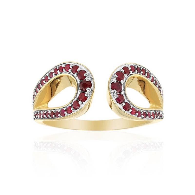 J Classics Goldring 9K Mozambique Ruby Gold Ring (Adela Gold) (1-tlg) von J Classics