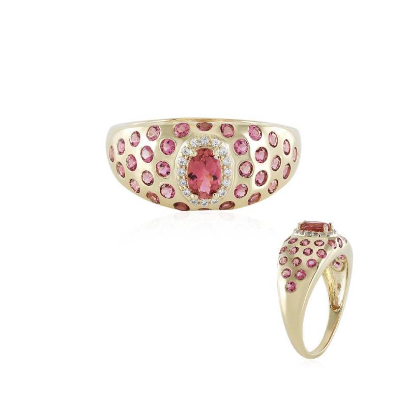 J Classics Goldring 9K Nigerian Pink Tourmaline Gold Ring (Adela Gold) (1-tlg) von J Classics