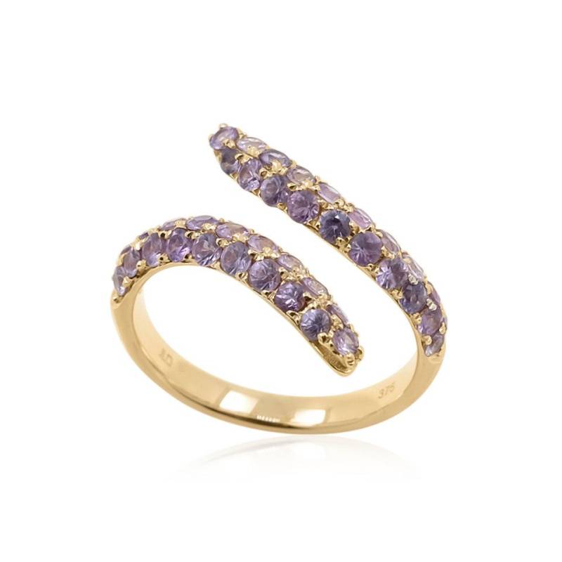 J Classics Goldring 9K Unheated Ceylon Purple Sapphire Gold Ring (1-tlg) von J Classics