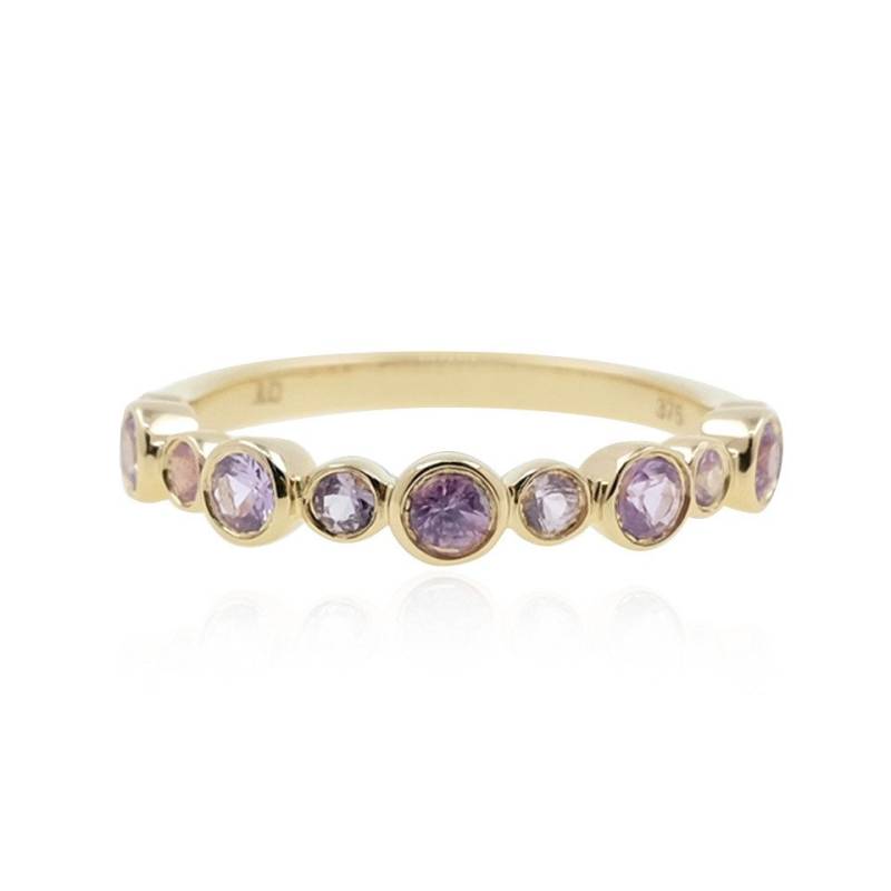 J Classics Goldring Gouden ring met Onverhitte Purper Saffieren (1-tlg) von J Classics