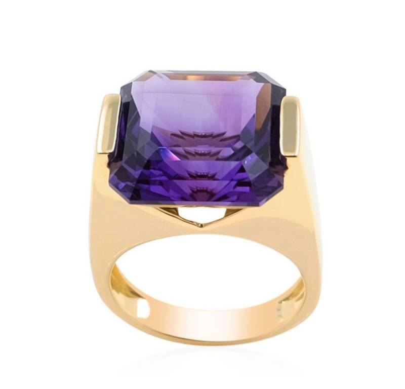 Cavill Solitärring Cavill Amethyst Ring 13,05 ct 9K Gold Oktagon-Schliff Damen Schmuck (1-tlg) von Cavill