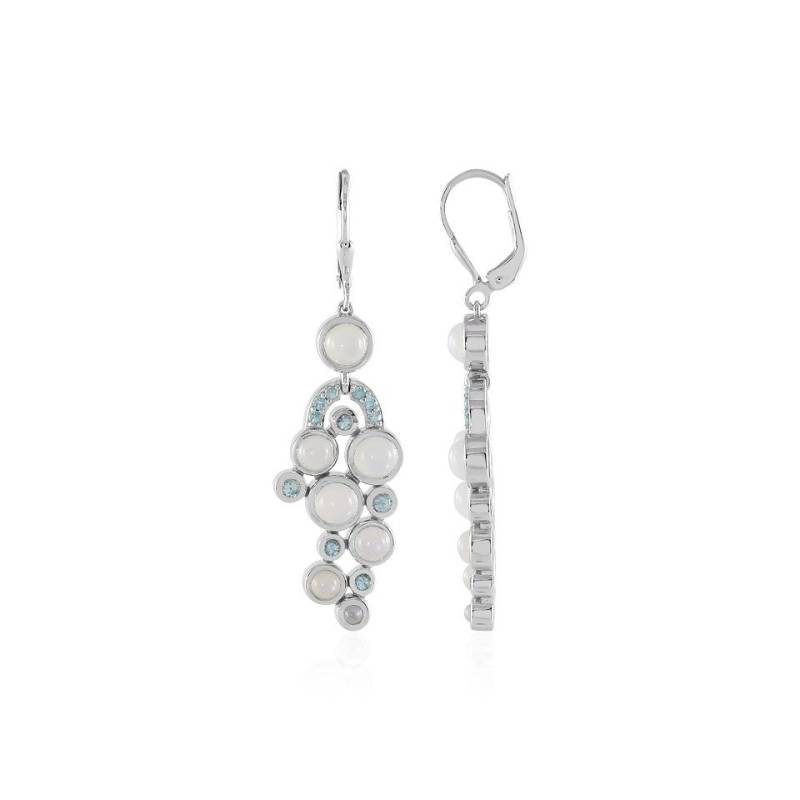 Cavill Ohrring-Set Indische Mondstein & Zirkon Silber Ohrringe, 5,8ct (2-tlg) von Cavill