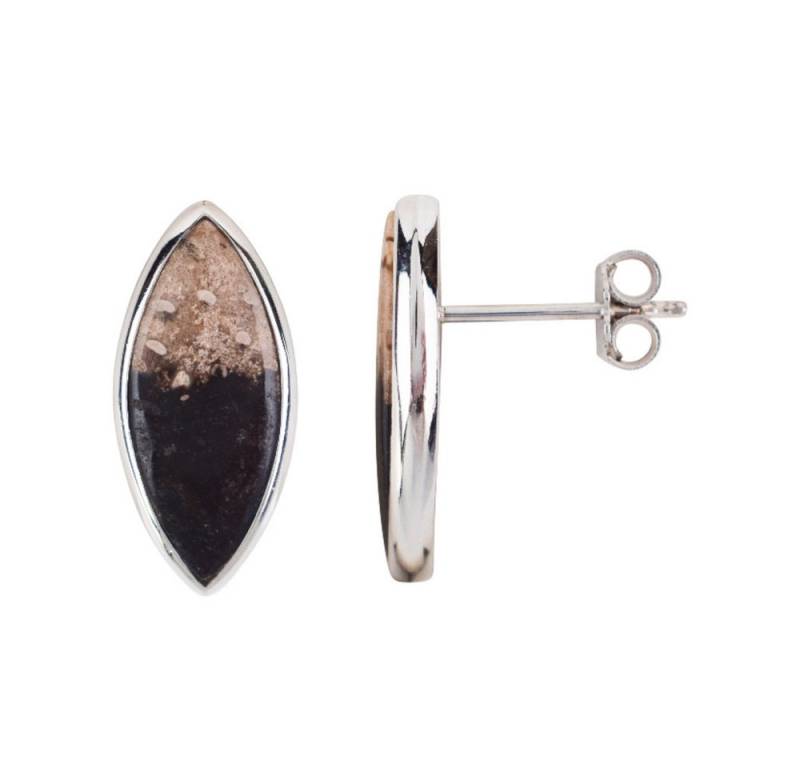 Cavill Ohrring-Set Cavill 925 Silber Damen Ohrringe mit 5,7 ct versteinertem Holz (2-tlg) von Cavill