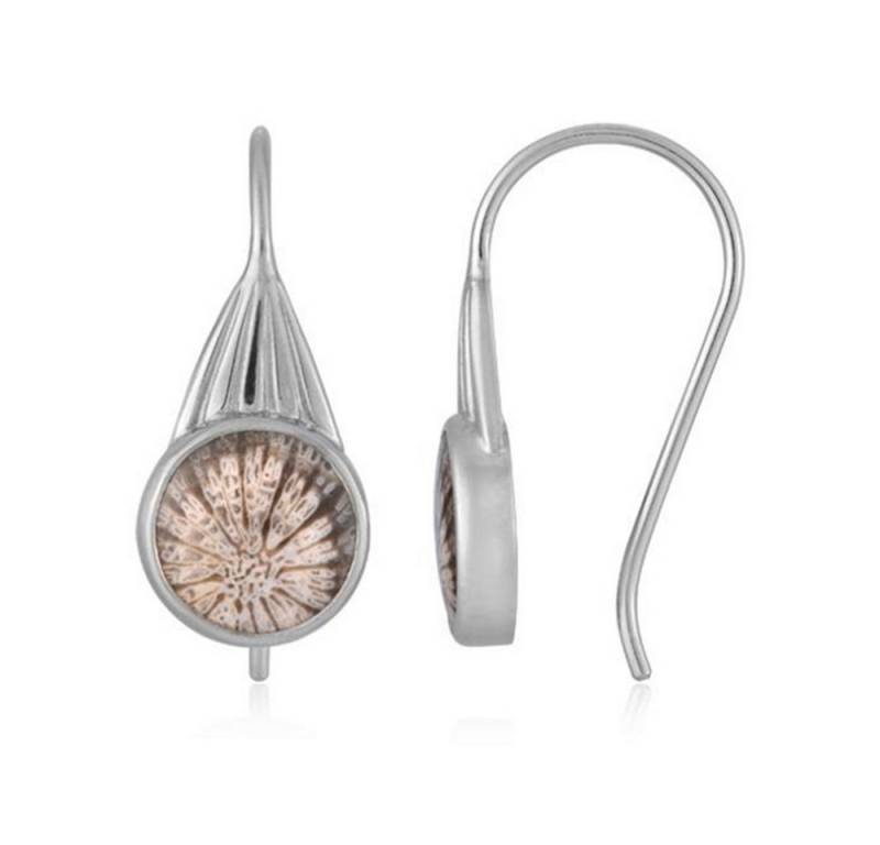 Cavill Ohrring-Set Cavill Sterlingsilber Tropfenohrringe 4,5 ct Koralle platinplattiert (2-tlg) von Cavill