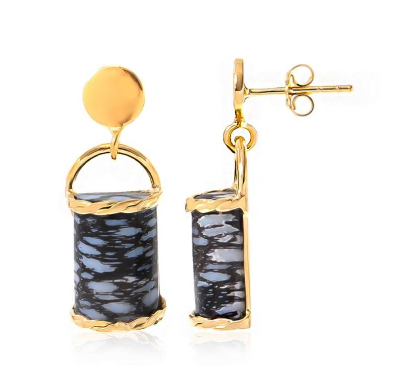 Cavill Ohrring-Set Cavill Echtschmuck Ohrringe 925er Silber, vergoldet, 11,0 ct Holz (2-tlg) von Cavill