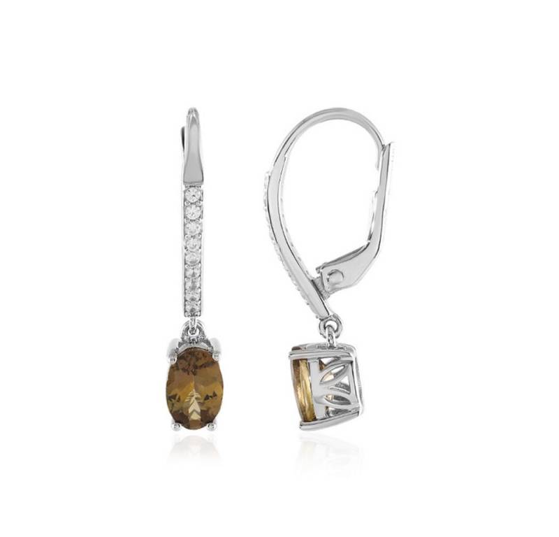 Cavill Ohrring-Set Cavill Silberohrringe Damen 1,45 ct Gelber Tansanit Zirkon Oval (2-tlg) von Cavill