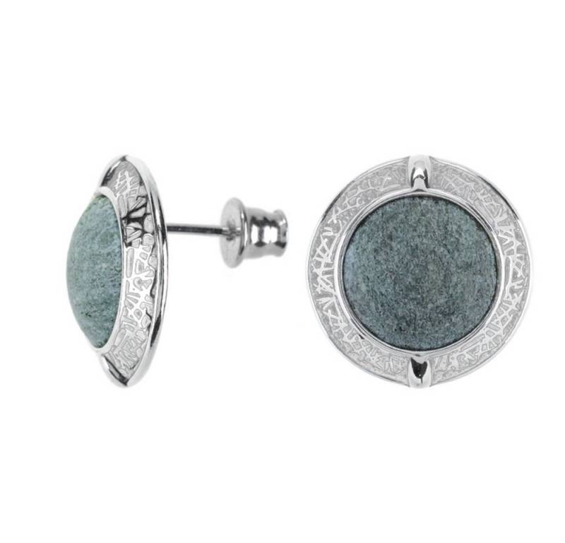 Cavill Ohrring-Set Cavill Fuchsit Ohrringe Damen, 7,45 ct grün, 925 Silber, elegant (2-tlg) von Cavill