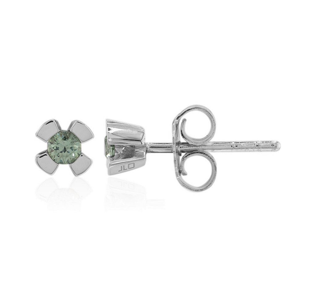 Cavill Ohrring-Set Cavill Ohrringe 0,15 ct Demantoid Grün Blütenform 925 Silber (2-tlg) von Cavill