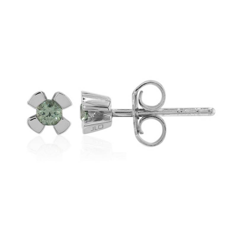 Cavill Ohrring-Set Cavill Ohrringe 0,15 ct Demantoid Grün Blütenform 925 Silber (2-tlg) von Cavill