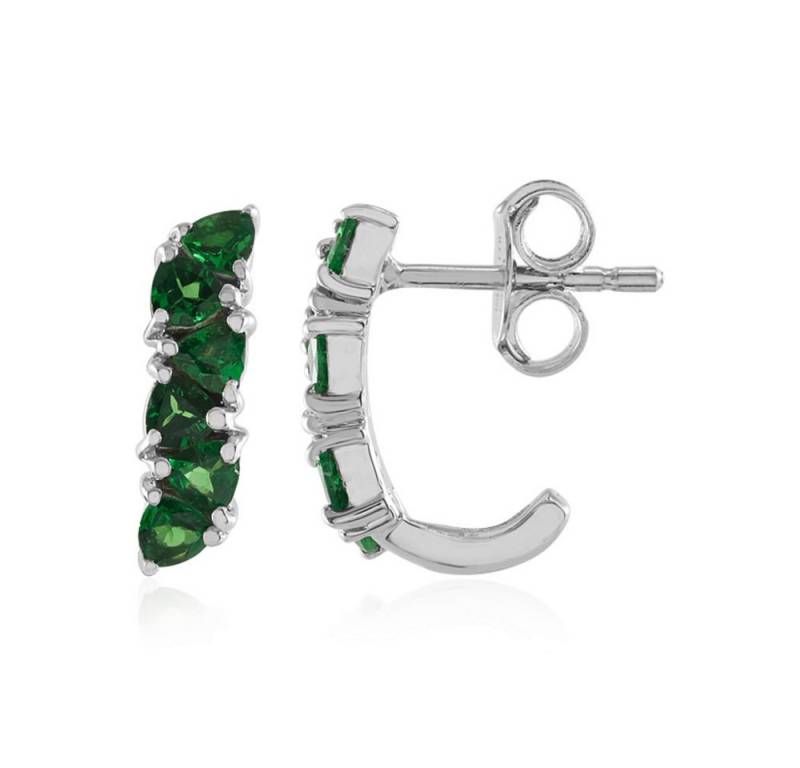 Cavill Ohrring-Set Cavill Tsavorit Ohrringe 0,76 ct grün Sterlingsilber Damen Schmuck (2-tlg) von Cavill