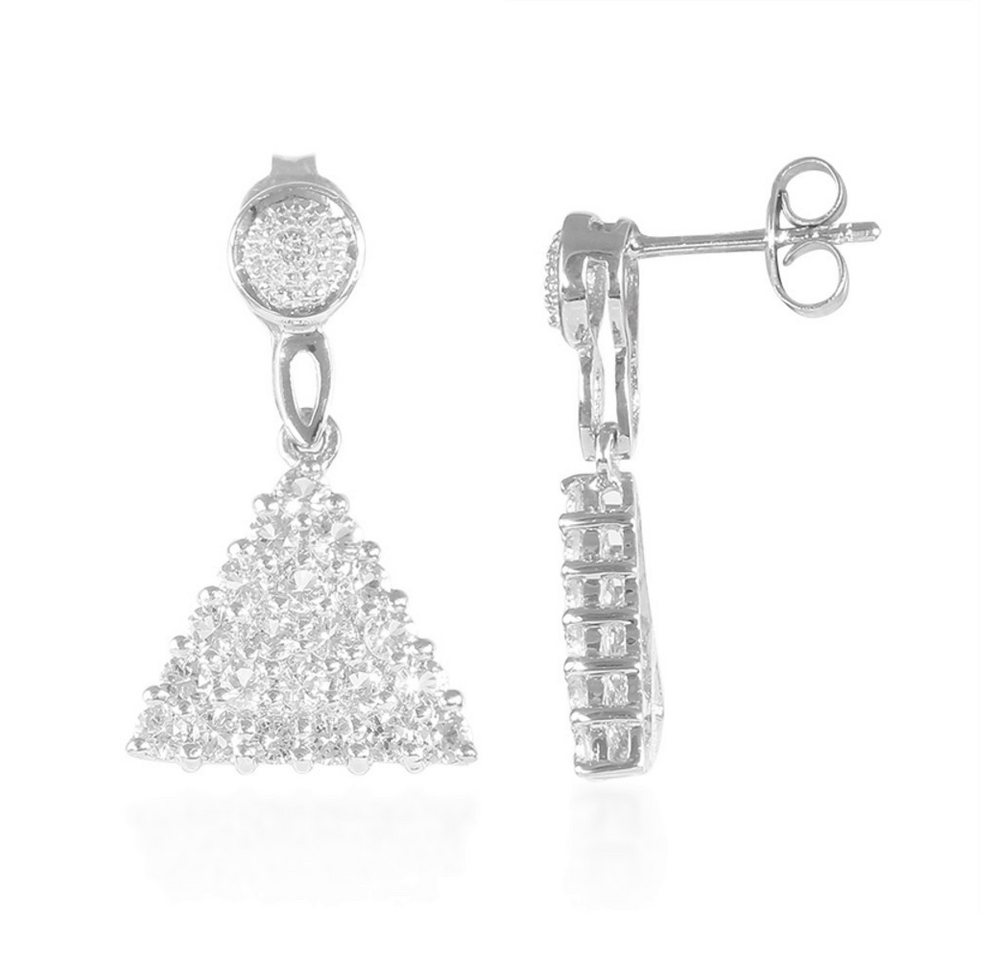 Cavill Ohrring-Set Cavill Sterlingsilber Tropfenohrringe mit 1,97 ct Weißtopas elegant (2-tlg) von Cavill