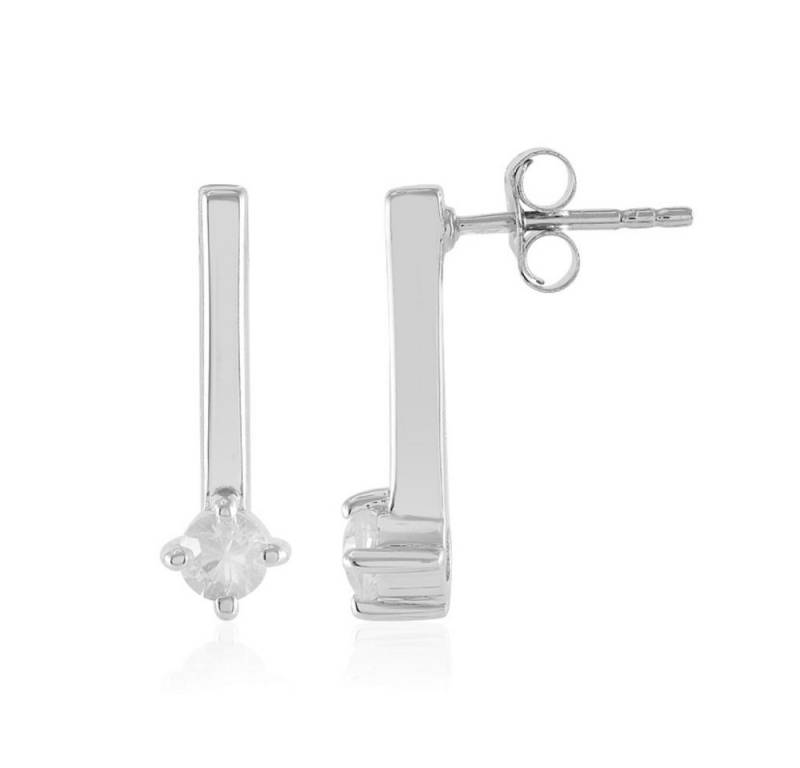 Cavill Ohrring-Set Cavill Zirkon Ohrringe 0,78 ct Damen 925 Silber plattiert rund (2-tlg) von Cavill