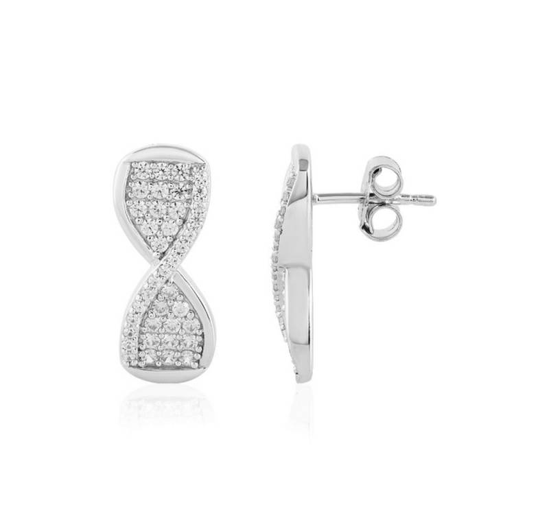 Cavill Ohrring-Set Cavill Damen Silberohrringe 1,20 ct Zirkon, 21 mm, Pavé (2-tlg) von Cavill