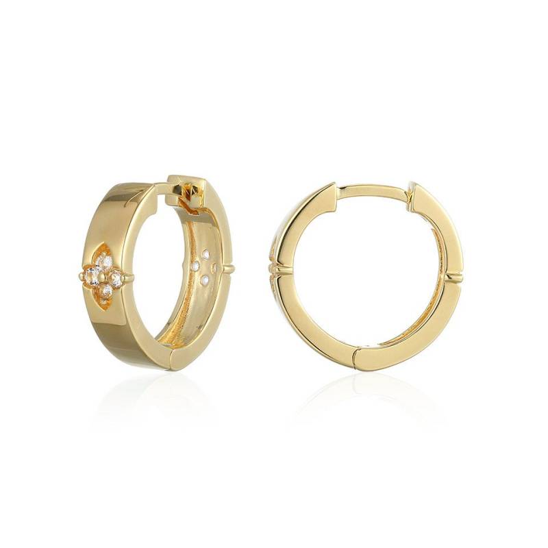 Cavill Ohrring-Set Brasilianischer Weißer Topas Vergoldete Silberohrringe, 0,202ct (2-tlg) von Cavill