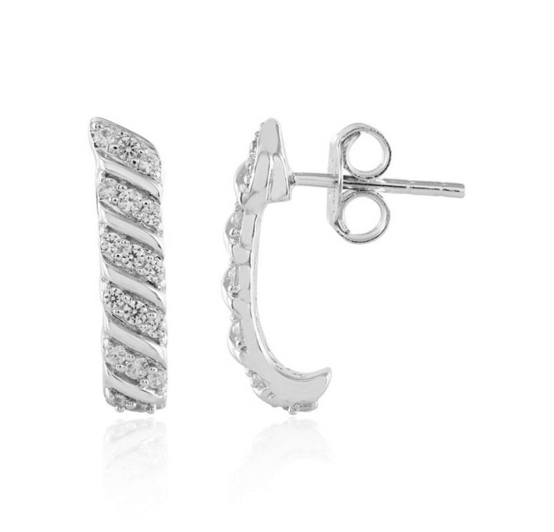 Cavill Ohrring-Set Cavill Echtschmuck Sterlingsilber Ohrringe 0,53 ct Zirkon Welle (2-tlg) von Cavill