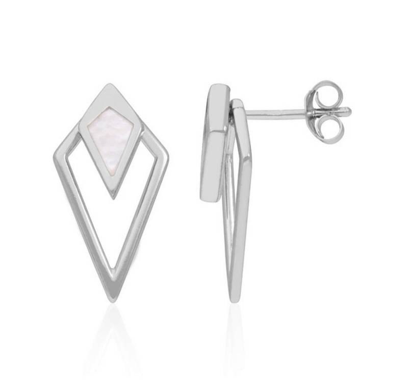 Cavill Ohrring-Set Cavill Perlmutt Ohrstecker 2,44 ct, 925 Silber, geometrisch, Rosé (2-tlg) von Cavill