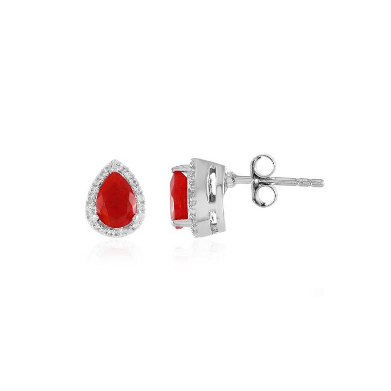 J Classics Ohrring-Set Äthiopischer Roter Opal-Silberohrringe von J Classics