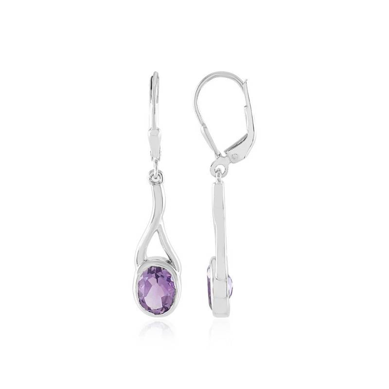 J Classics Ohrring-Set Amethyst-Silberohrringe von J Classics