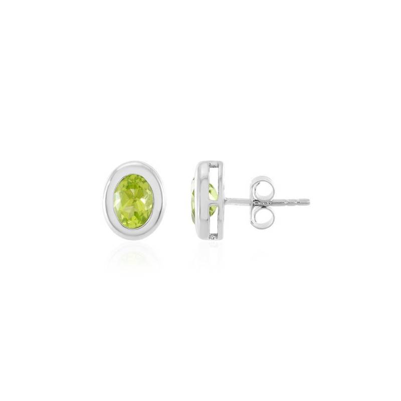 J Classics Ohrring-Set Lebendige Arizona Peridot-Ohrringe aus Platin (2-tlg) von J Classics
