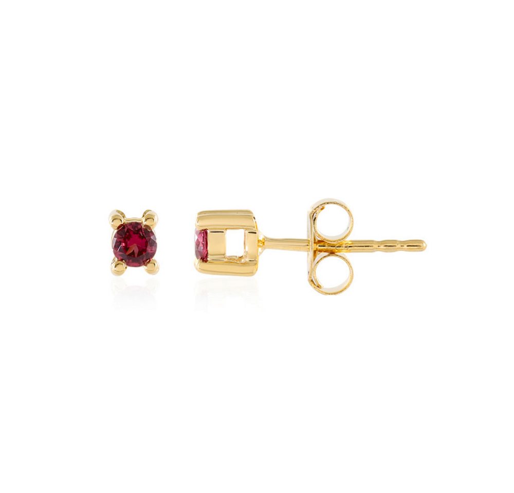 Cavill Ohrring-Set Schicke vergoldete Ohrringe mit rotem Spinell aus Myanmar, 0,2ct (2-tlg) von Cavill