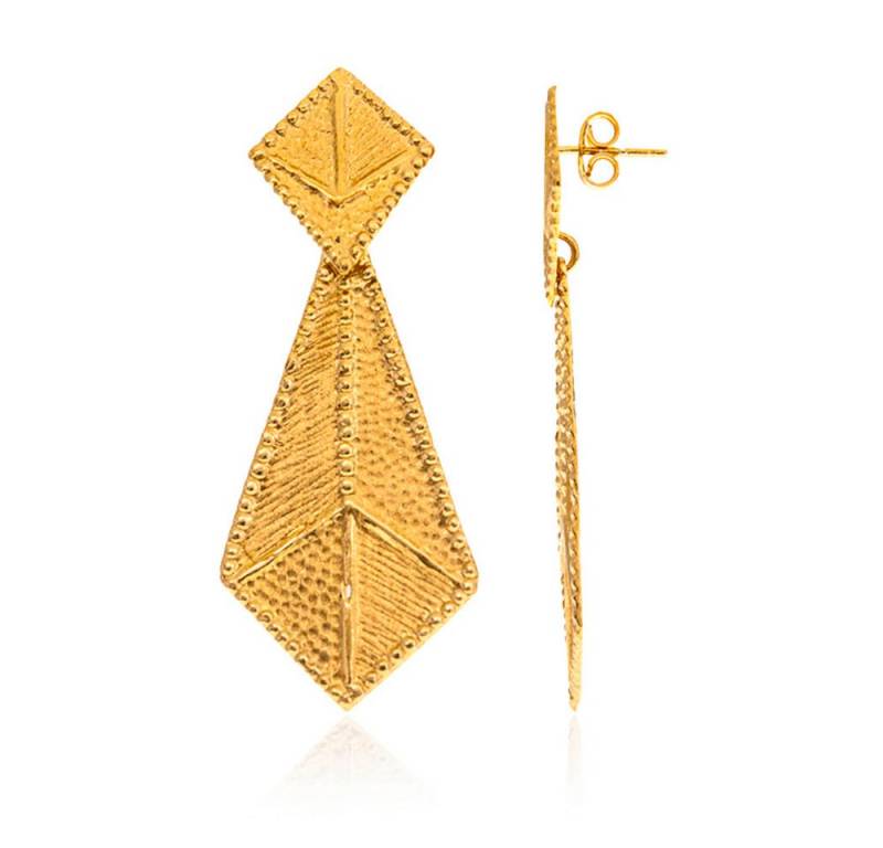Cavill Ohrring-Set Cavill Sterlingsilber vergoldet Ohrringe Damen geometrisch 57 mm (2-tlg) von Cavill