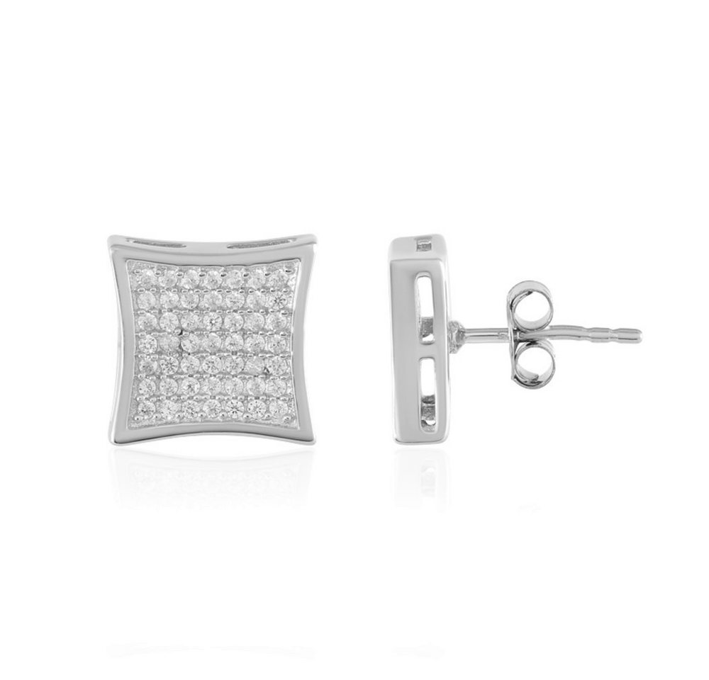 Cavill Ohrring-Set Cavill Echtschmuck Silberohrringe platinbeschichtet 0,65 ct Zirkon (2-tlg) von Cavill