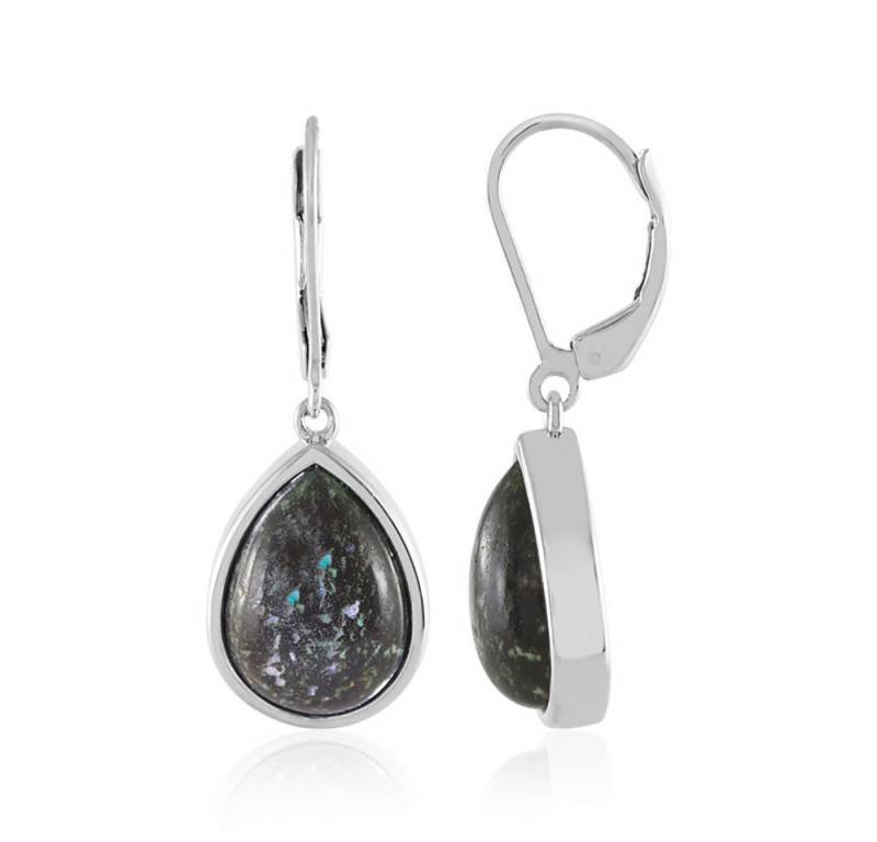 Cavill Ohrring-Set Leoparden-Opal Tropfen Ohrringe 7,95 ct, platiniert 925 Silber (2-tlg) von Cavill