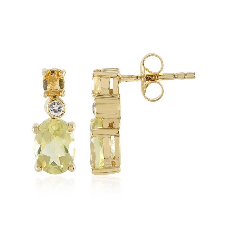 J Classics Ohrring-Set Limonen-Quarz-Silberohrringe von J Classics
