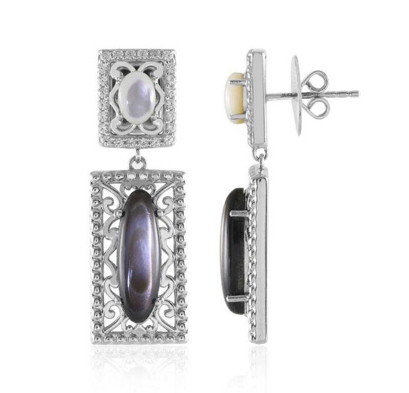 Cavill Ohrring-Set Perlmutt-Sterlingsilber-Ohrringe (2-tlg) von Cavill