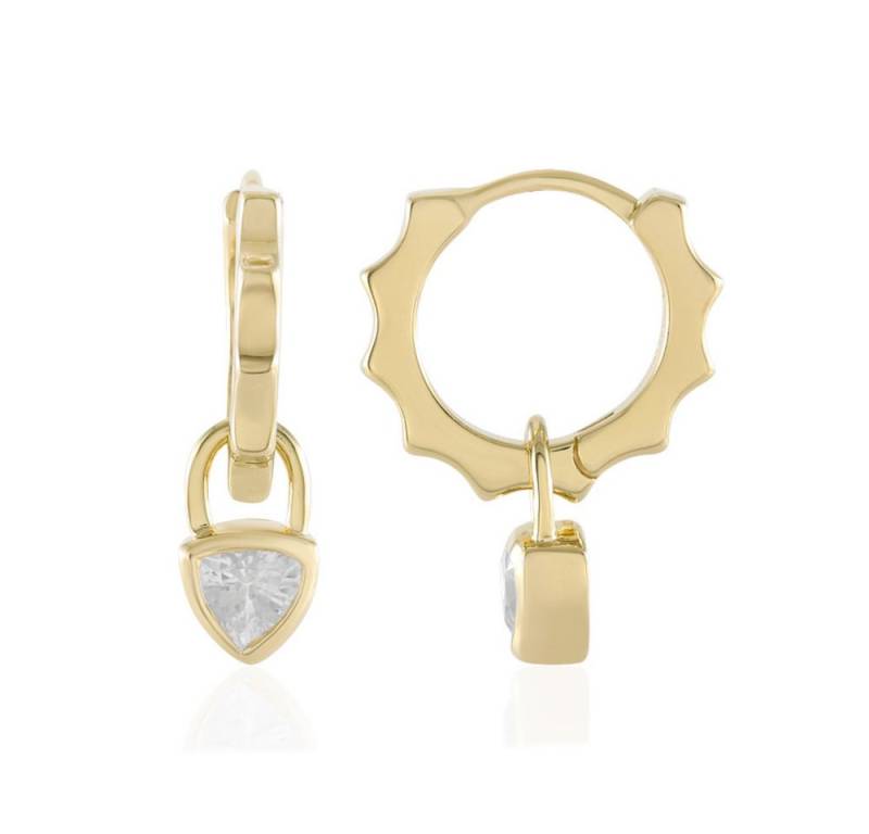 Cavill Ohrring-Set Cavill Zirkon Ohrringe Damen 1,18 ct vergoldet 925 Silber Herz (2-tlg) von Cavill