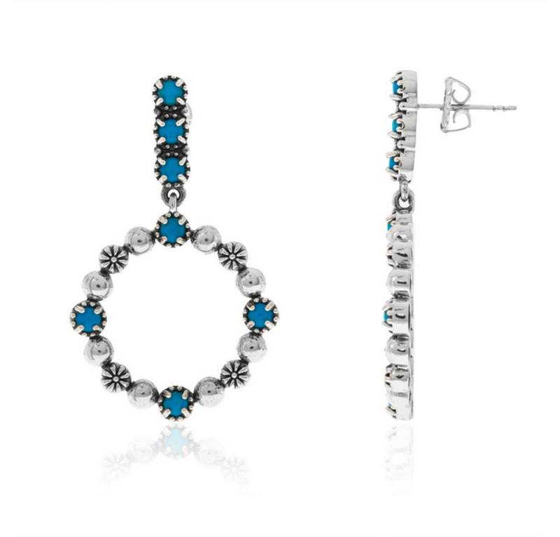 Cavill Ohrring-Set Cavill Türkis Ohrstecker Damen 925 Silber 1,485 ct Cabochons (2-tlg) von Cavill