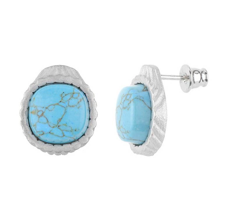 Cavill Ohrring-Set Cavill 925 Sterling Silber Ohrringe Damen, 4,7 ct Türkis, Vintage (2-tlg) von Cavill