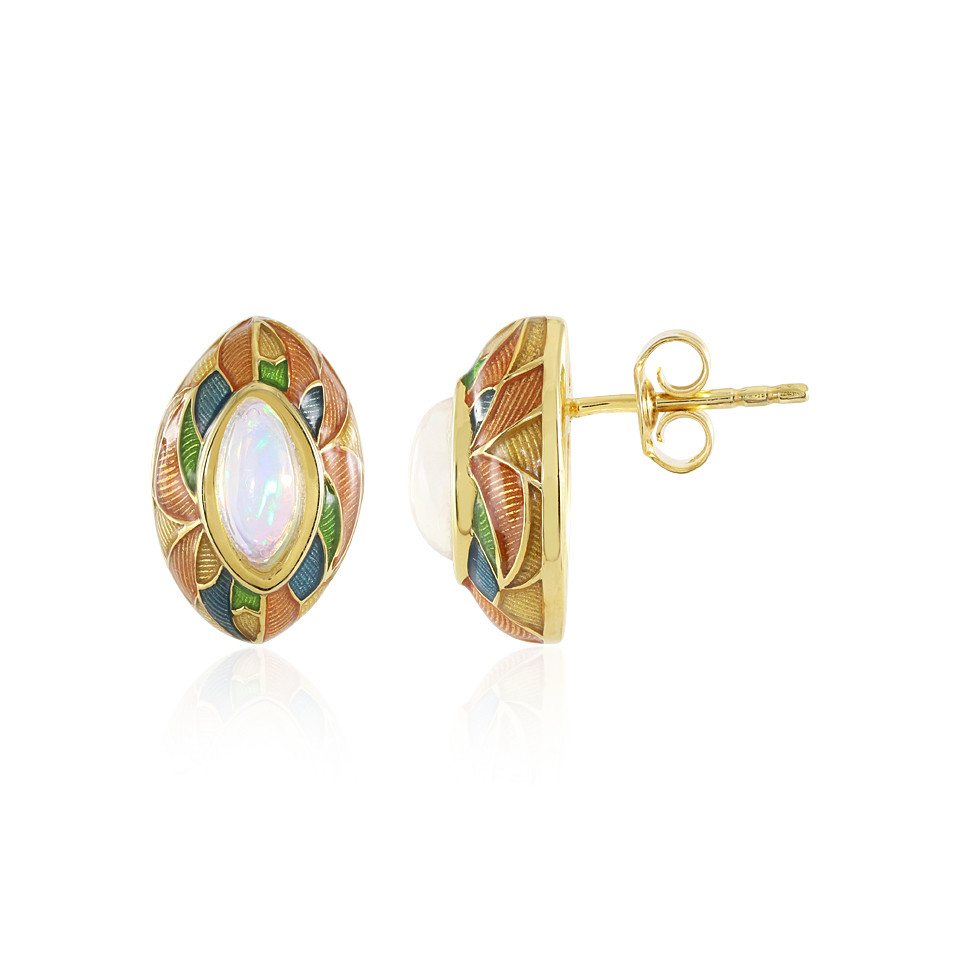 J Classics Ohrring-Set Äthiopischer Welo-Opal Goldplattierte Silberohrringe, 0,63ct (2-tlg) J Classics Ohrring-Set Äthiopischer Welo-Opal Goldplattierte Silberohrringe, 0,63ct (2-tlg) von J Classics