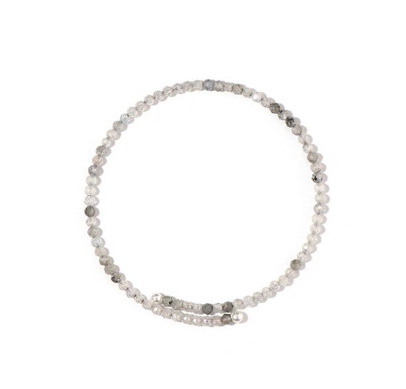 Cavill Perlenarmband Cavill Zirkon Stahlarmreif mit 16,02 ct weißen Süßwasserperlen elegant (1-tlg) von Cavill