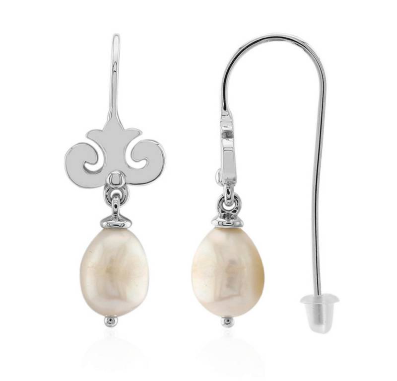 Cavill Perlenohrringe Cavill elegante Silberohrringe mit weißen Süßwasserperlen 31 mm (2-tlg) von Cavill