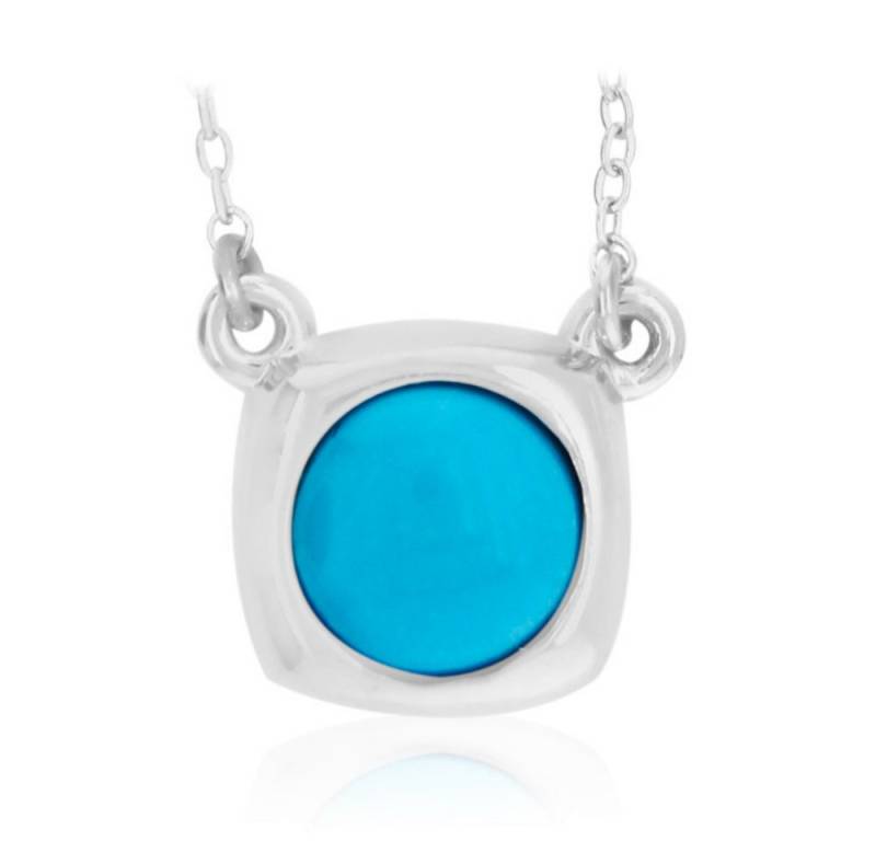 Cavill Silberkette Cavill Silberhalskette 925 Sterling mit 1,42 ct Kingman-Türkis (1-tlg) von Cavill