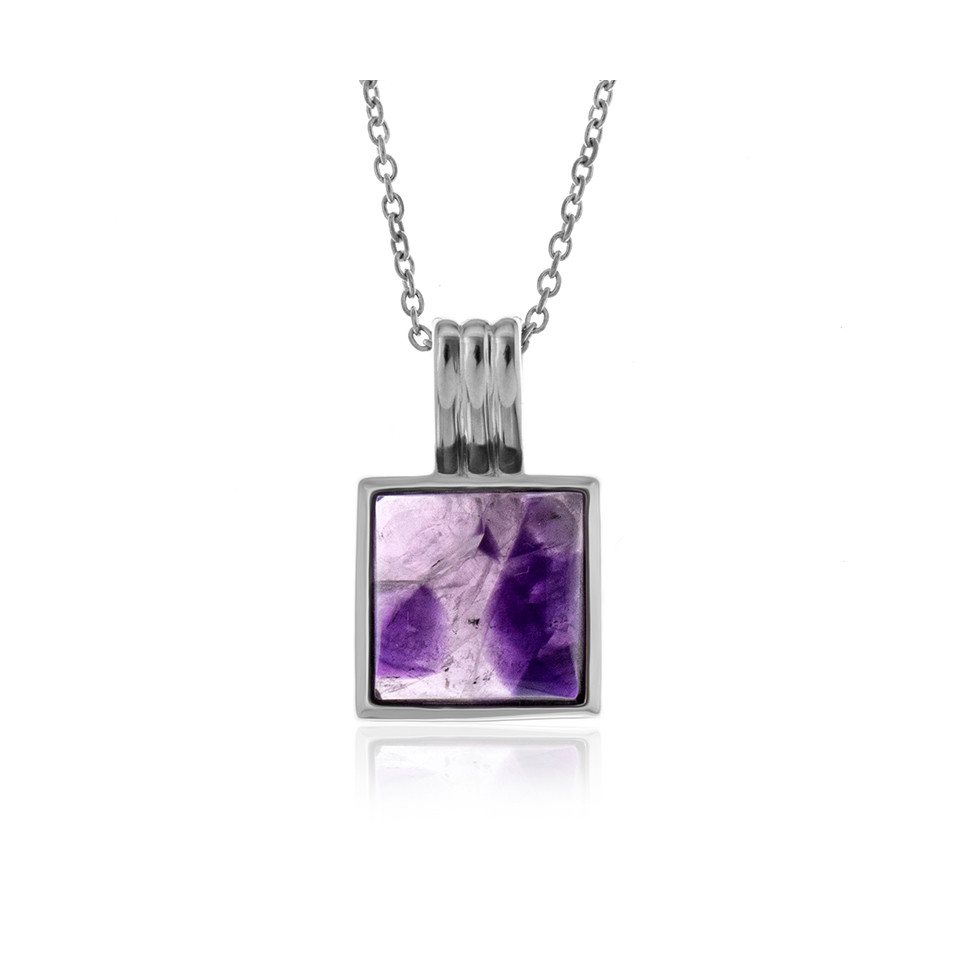 Cavill Silberkette Brasilianischer Chevron Amethyst 925 Silber Halskette, 3.915ct (1-tlg) von Cavill