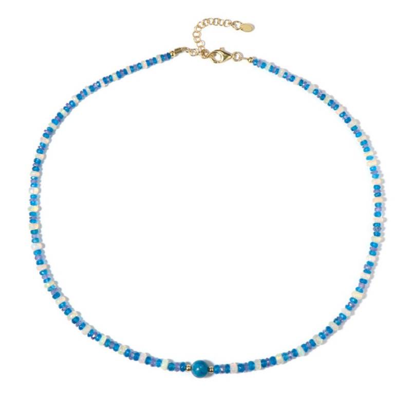 Cavill Silberkette Cavill Sterlingsilber Kette 53,37 ct Apatit Tansanit Opal blau (1-tlg) von Cavill