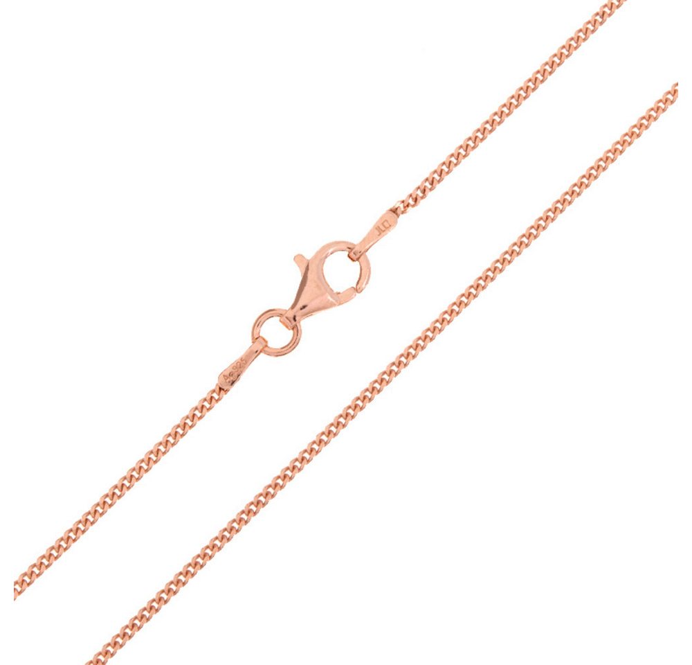 Cavill Silberkette Cavill Panzerkette Sterlingsilber rosévergoldet 80 cm, 4,33 g (1-tlg) von Cavill