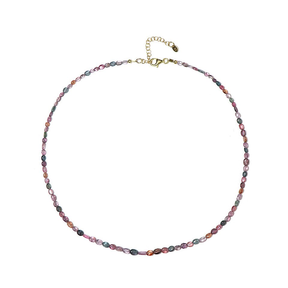 Cavill Silberkette Multicolor Tansanischer Spinell Perlenkette, vergoldetes Silber (1-tlg) Cavill Silberkette Multicolor Tansanischer Spinell Perlenkette, vergoldetes Silber (1-tlg) von Cavill