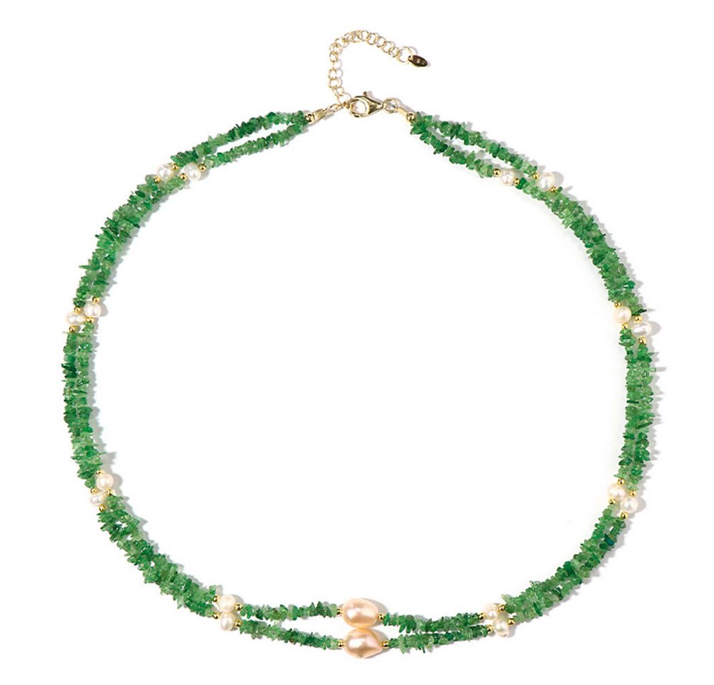 Cavill Silberkette Cavill eleganter Silberanhänger mit 0,68 ct Tsavorit & Perlen (1-tlg) von Cavill