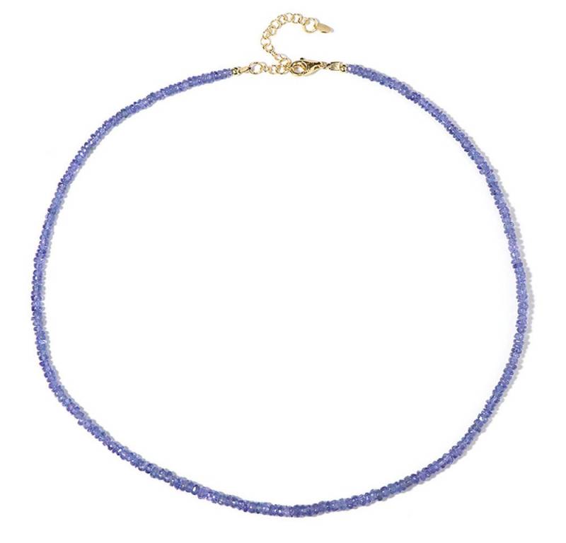 Cavill Silberkette Cavill Tansanit Kette 43,95 ct Silber vergoldet, verstellbar (1-tlg) von Cavill