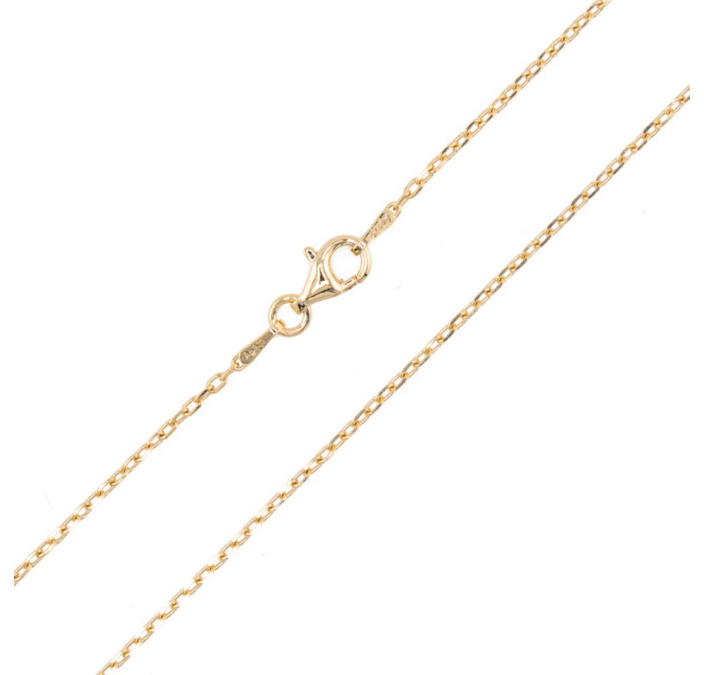 Cavill Silberkette 925er Sterling Silber Ankerkette, vergoldet, 90 cm, filigran, gold (1-tlg) von Cavill